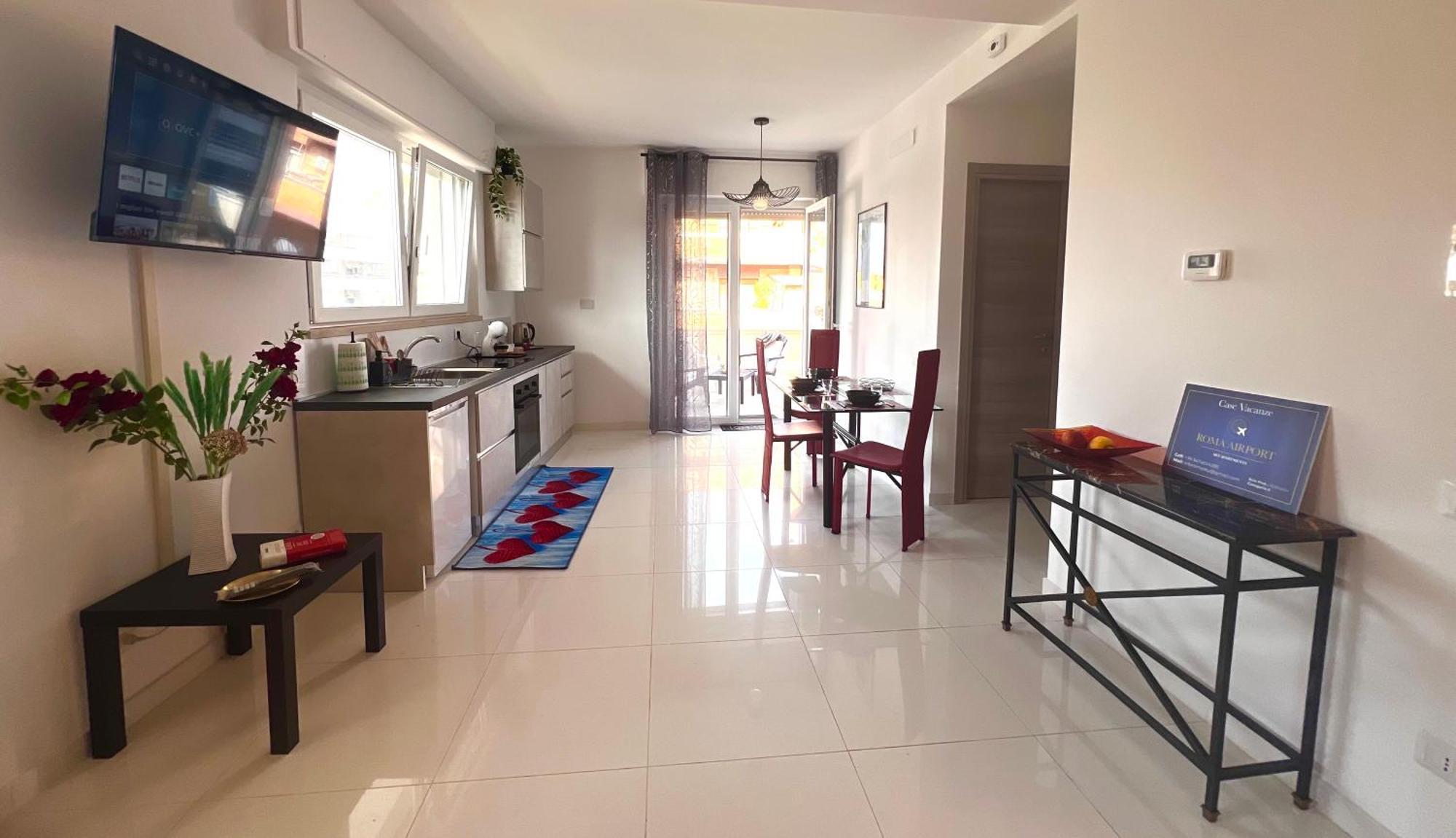 Roma Airport Sky Apartments Fiumicino Bagian luar foto