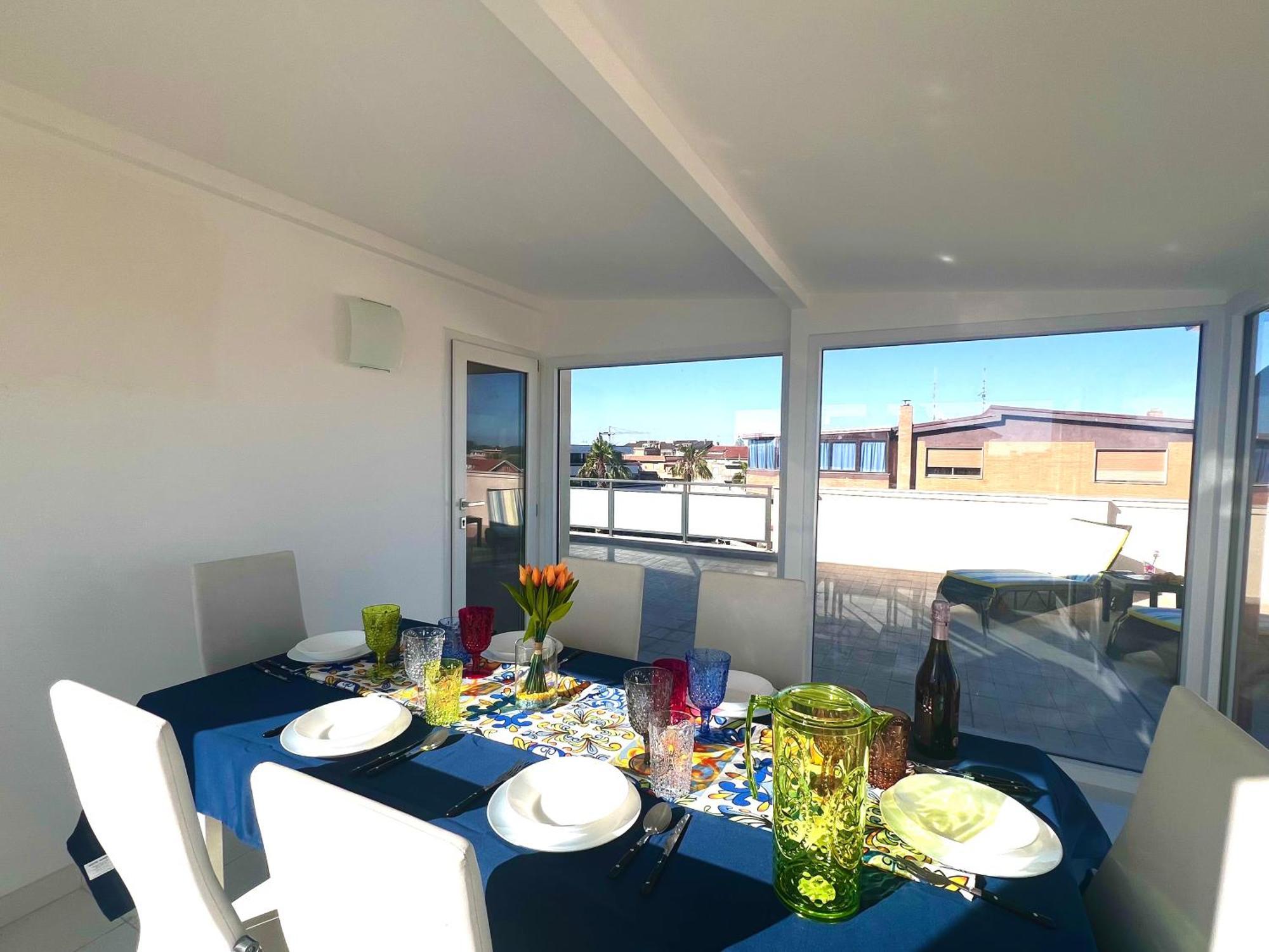 Roma Airport Sky Apartments Fiumicino Bagian luar foto